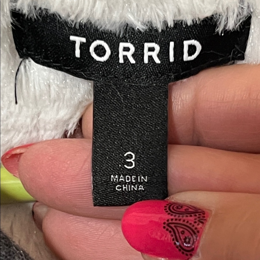 TORRID Jacket Hooded Pockets Fleece Lined Size 3x - Picture 2 of 6